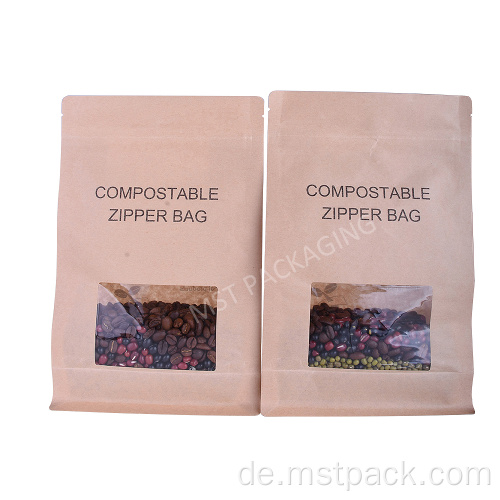 Drucken flacher biologisch abbaubarer Kompostierbeutel